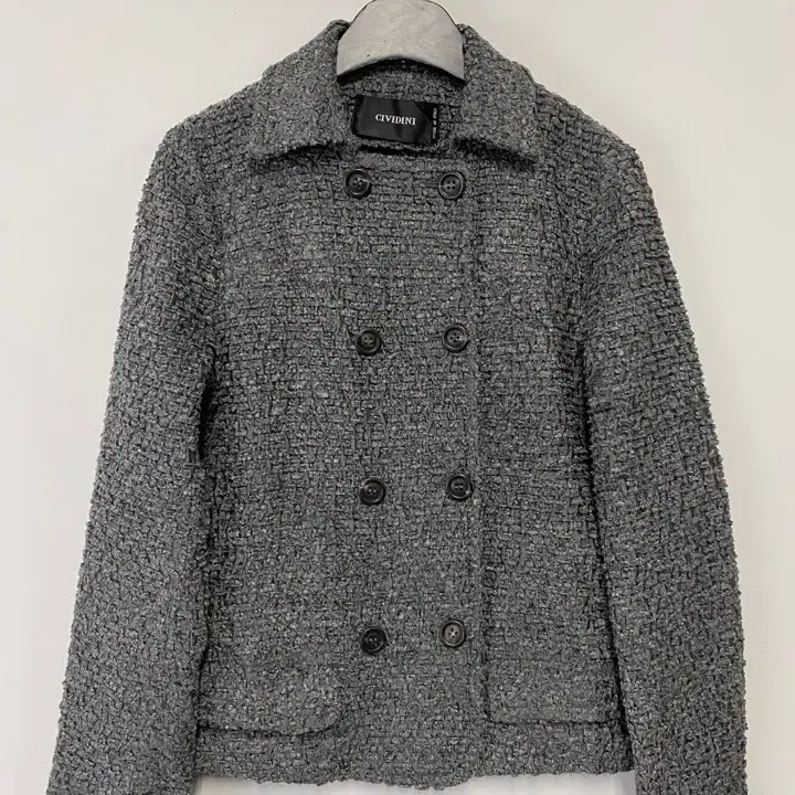 빈티지 CIVIDINI made in italy 패턴 텍스쳐 더블 버튼 자켓