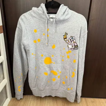 [빤쮸토끼] 자수 페인트 후드티 M 사이즈 빤쮸토끼전
