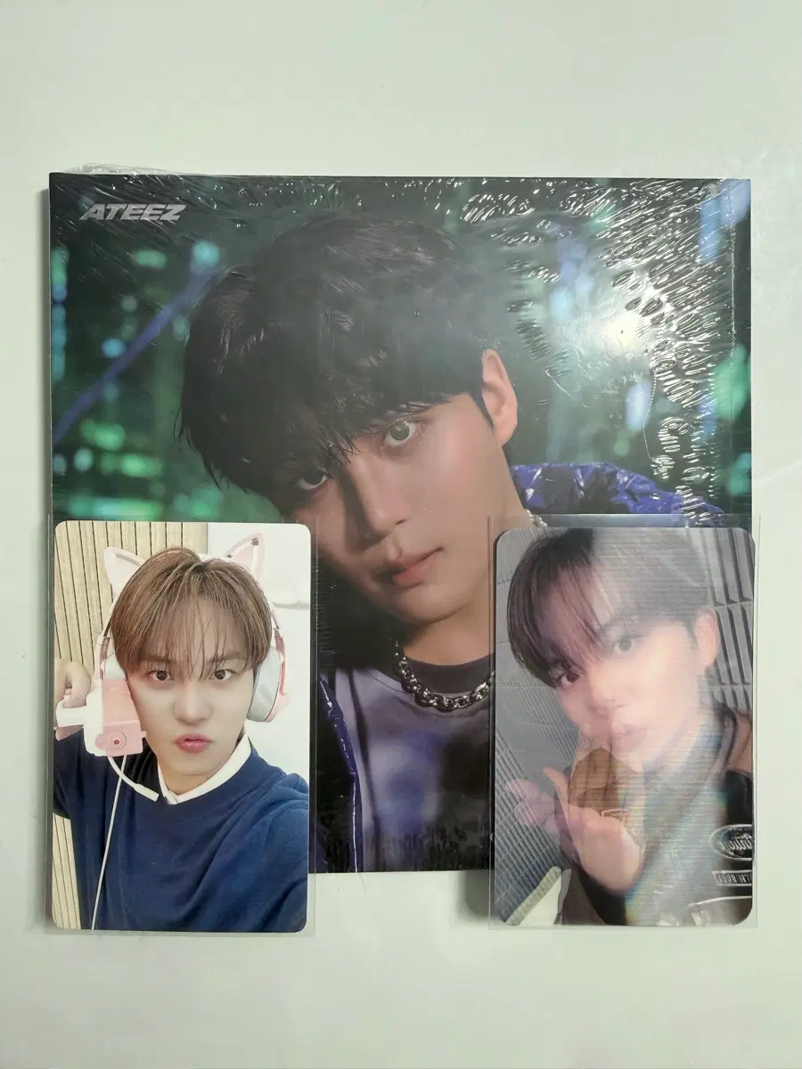에이티즈 렌티큘러 고양이요원 점프업 종호 특전 포카 ATEEZ