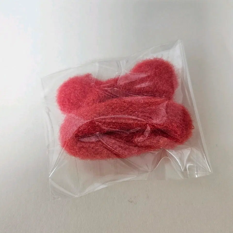 5cm 인형옷 붉은 곰 모자