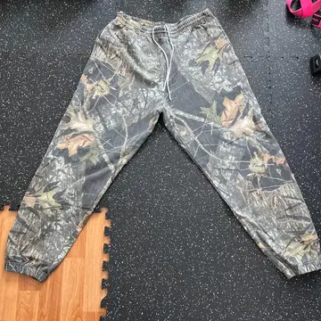Mossy Oak Field Staff 카모플라주 패턴 스웨트 팬츠 L
