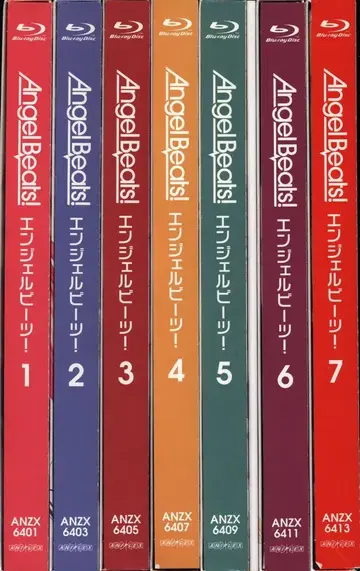애니메이션 Blu-ray Angel Beats! 한정판 전 7권 세트