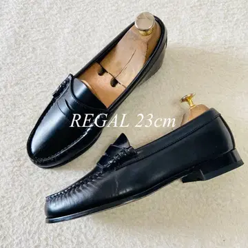 [컨디션 최상] REGAL 천연 가죽 로퍼 블랙 23cm