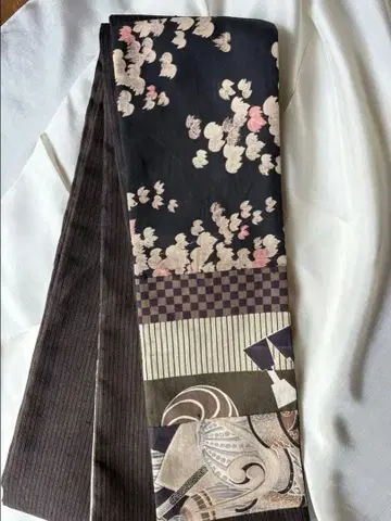 기모노 애호가 반폭 오비 리메이크 패치워크 재패니즈 모던