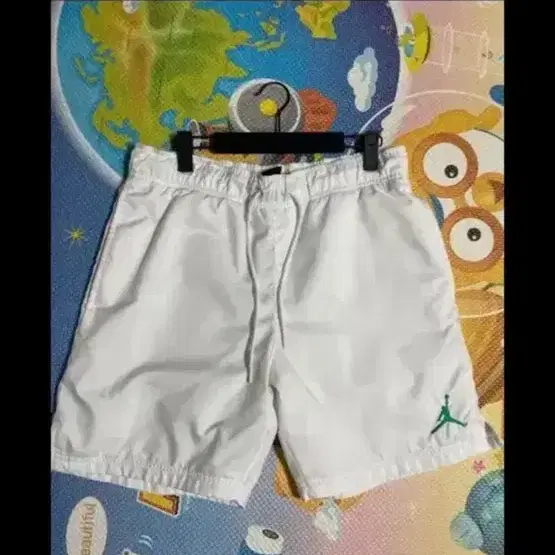 나이키 조던 점프맨 화이트 메쉬 우븐 반바지 M