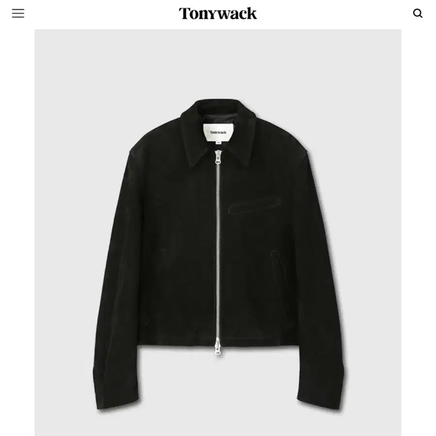 토니웩 Calf Suede Detroit Blouson Jacket XL