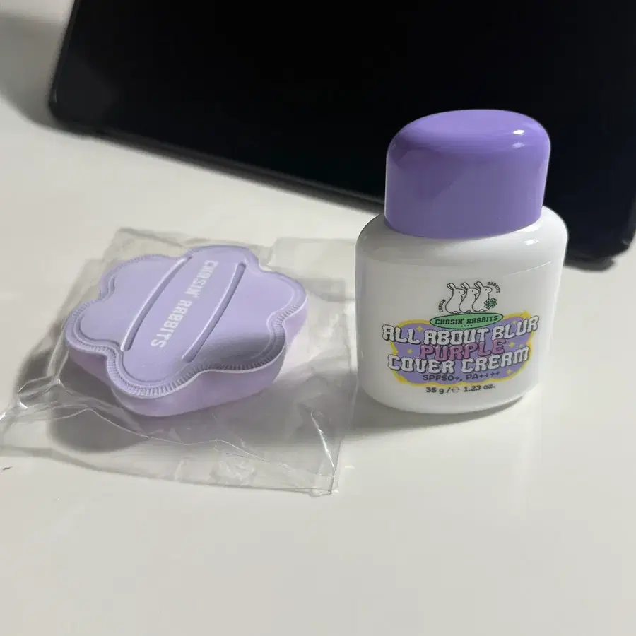 (새상품) 체이싱래빗 퍼플 커버크림