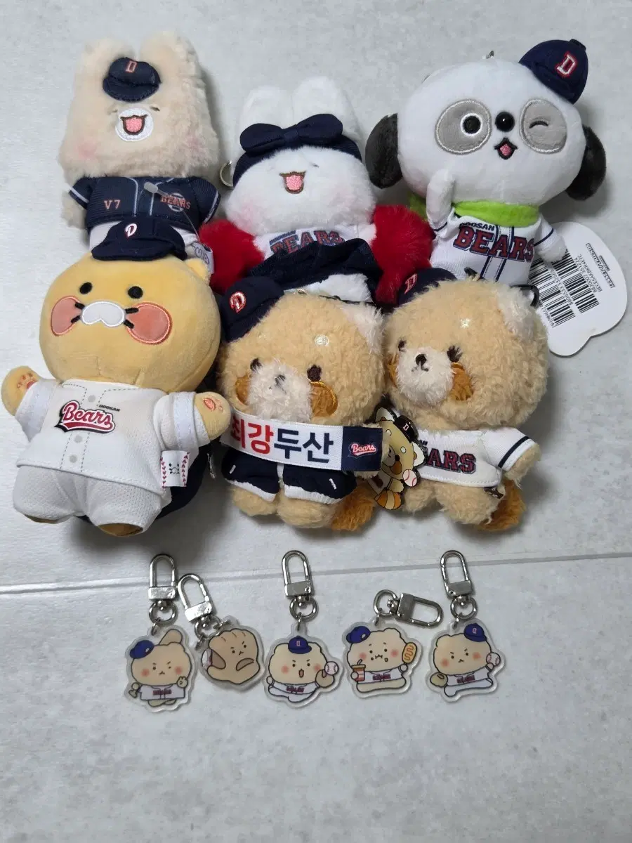두산베어스 인형 아크릴 키링 망곰 레시 춘식이 슈야토야 슈몽이