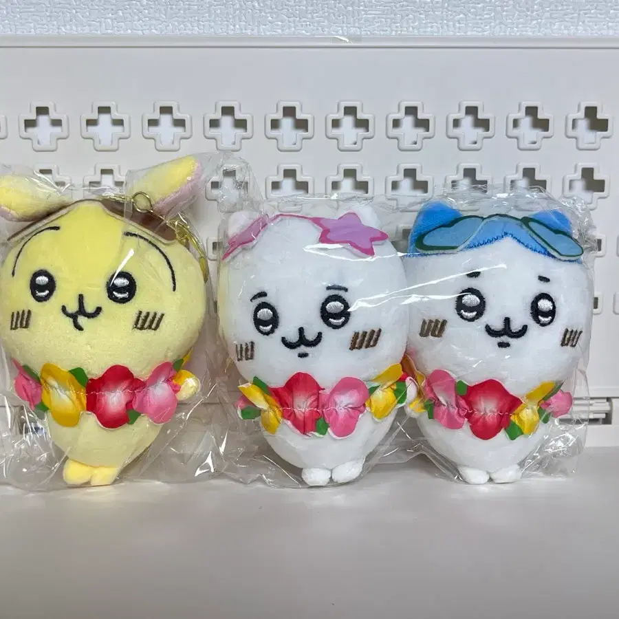 먼작귀 하와이 인형 키링 3종 세트 새상품