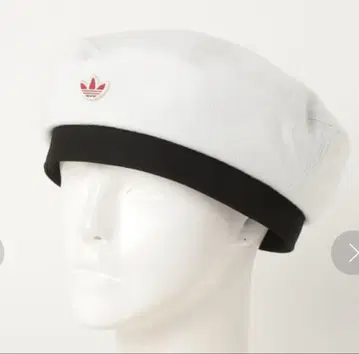 adidas 베레모 화이트 블랙 트레포일