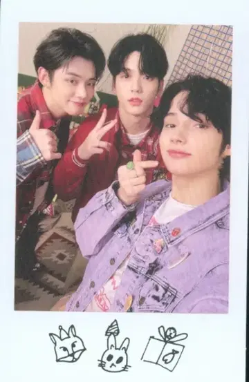 TXT 2023DecoKit SOOBIN/YEONJUN/BEOMGYU 트레이딩 카드 폴라로이드