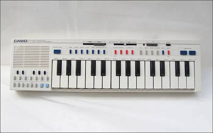 1982년 카시오 PT-20 빈티지 미니 전자 키보드