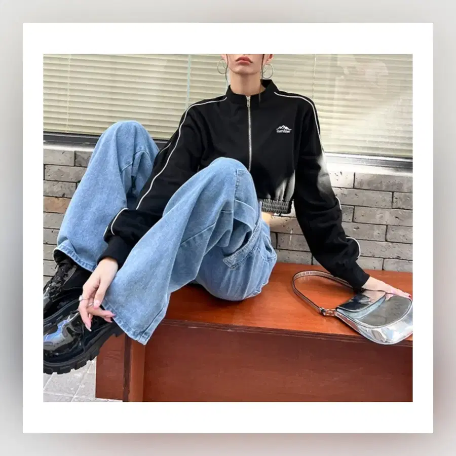 스트릿 무드 크롭 집업 (XS/S/M, 44/55/66, 80/85/90 사이즈)