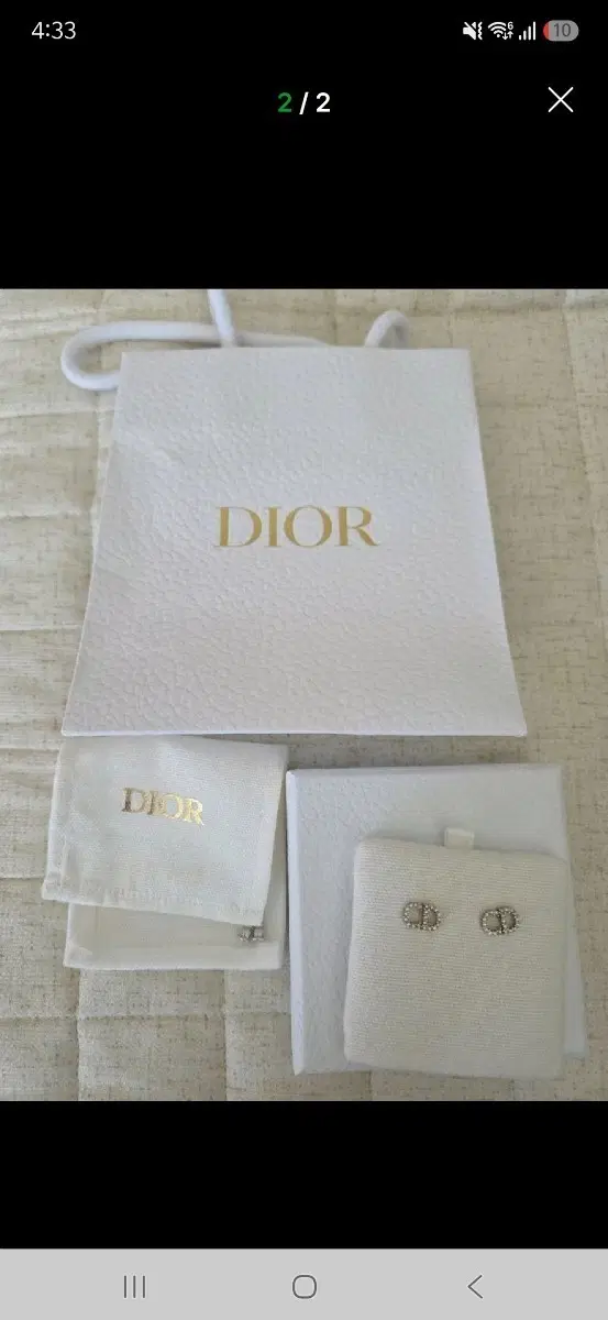 디올 클레어 d룬 CD 로고 귀걸이