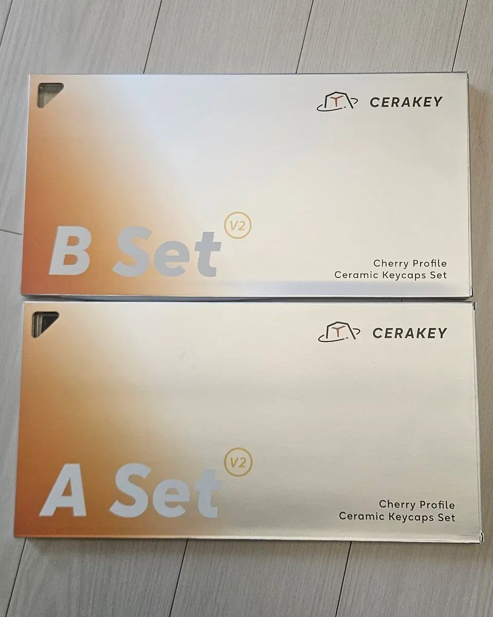 Cerakey 도자기 키캡 블랙무각(A,B SET)