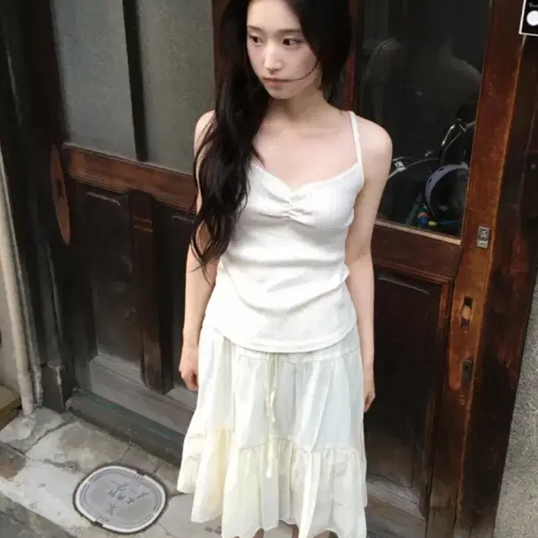 펀칭 레이스 셔링 나시
