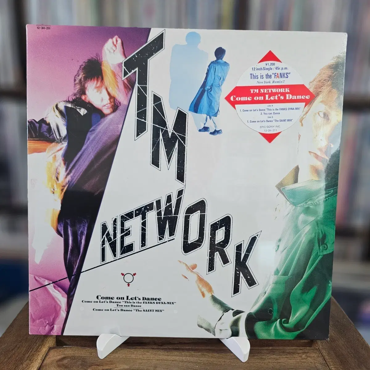 (미개봉, 맥시싱글, 시티팝, 신스팝) TM Network - Come On Let's Dance LP
