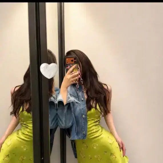새상품) 플라워 패턴 A라인 미니 원피스 M
