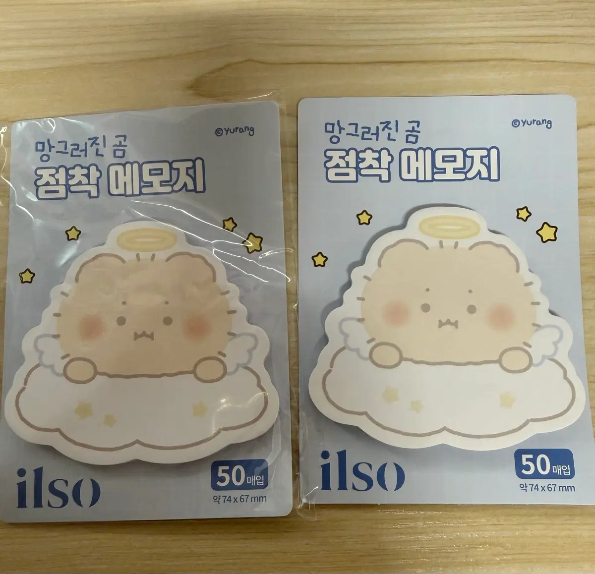 일소 망그러진 곰 점착 메모지 2개 판매