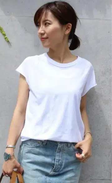 두지엠 클라세 래글런 티셔츠 화이트 블랙 2장
