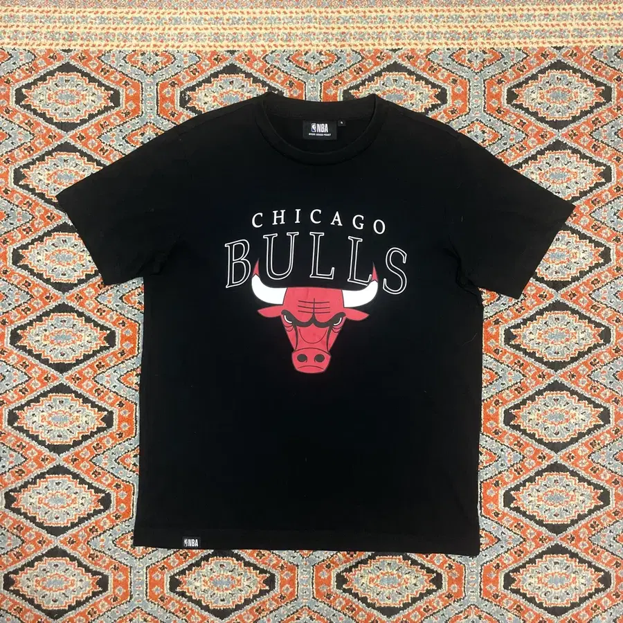 (무배) NBA 시카고불스 빅로고 블랙 반팔티 남성S
