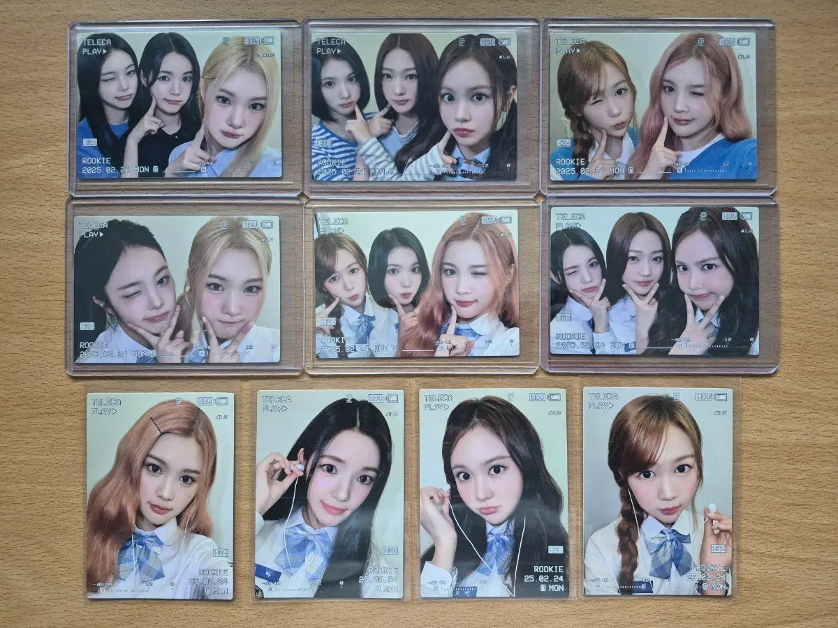 2025 테레카 KPOP 루키 하츠투하츠 셀피 포토카드 10장랏 판매합니다.