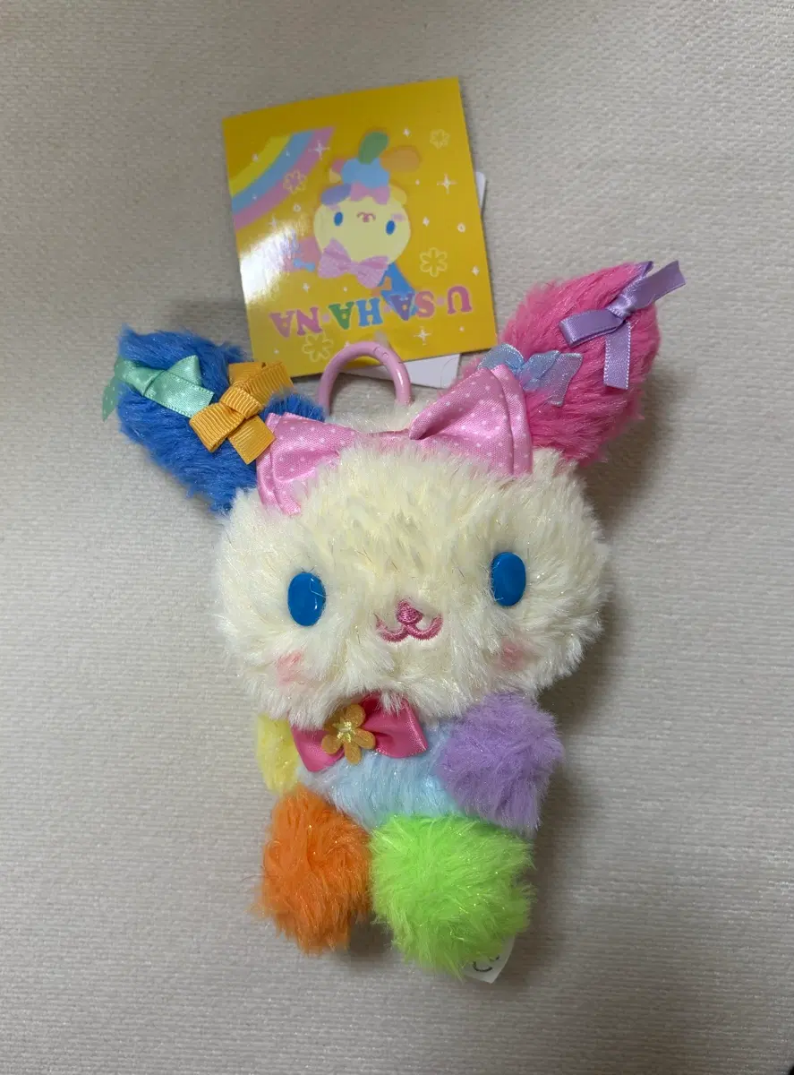 산리오 다이스키 언제나 사랑하는 우사하나 생일 인형 마스코트 키링