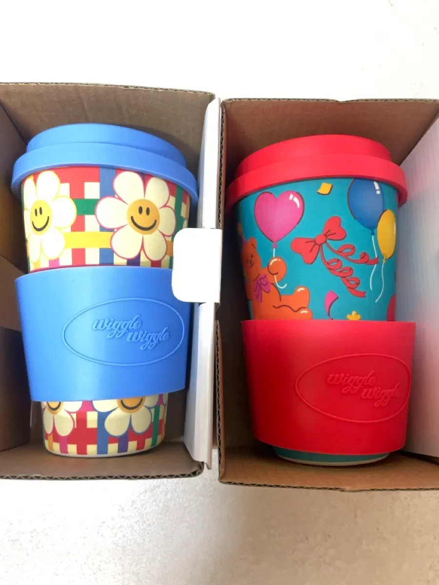 위글위글 가든 캠핑 뱀부 머그컵 400ml 2종