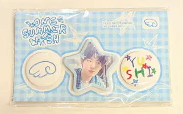 NCT WISH 2025 THE 1ST PHOTO EXHIBITION ONE SUMMER WISH MD YUSHI 핀 버튼 세트