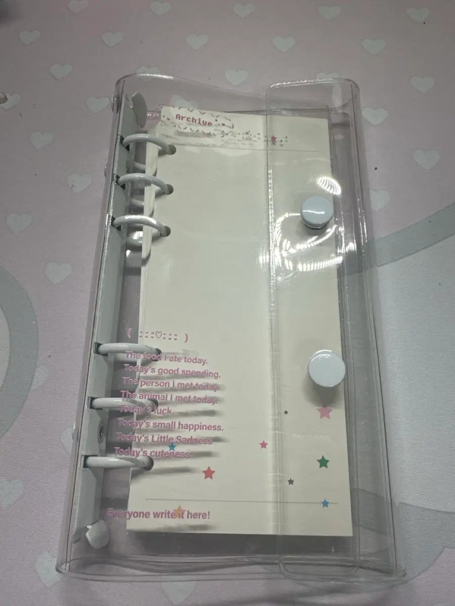 어버블 크러쉬 a6 하프 바인더 속지포함 이만원