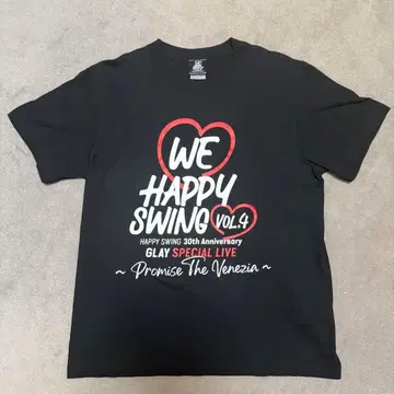 GLAY WE HAPPY SWING Vol.4 티셔츠 S 사이즈 그레이
