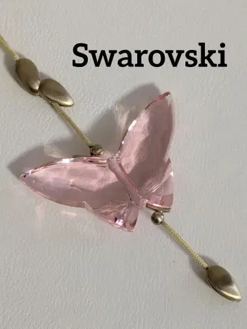 Swarovski 나비 모티브 스트랩 핑크
