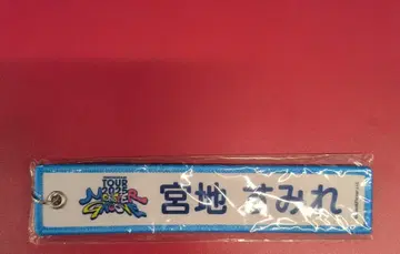 히나타자카46 ARENA TOUR 2025 [ MONSTER GROOVE ] 캡슐 토이 미야치 스미레 네임택 키링 화이트