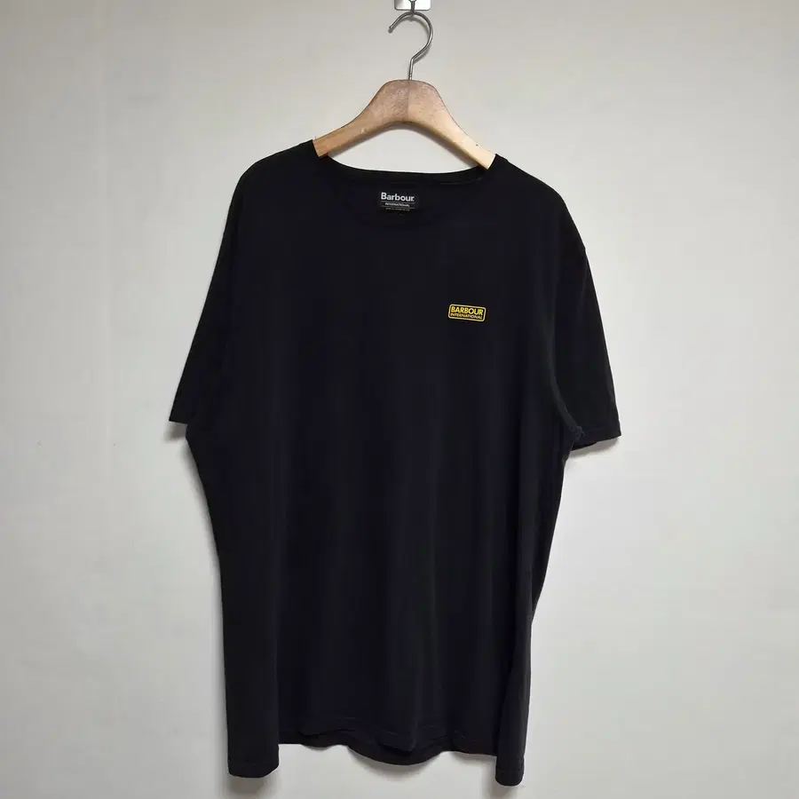 바버BARBOUR 스몰로고 블랙 반팔 티셔츠 2XL - T254