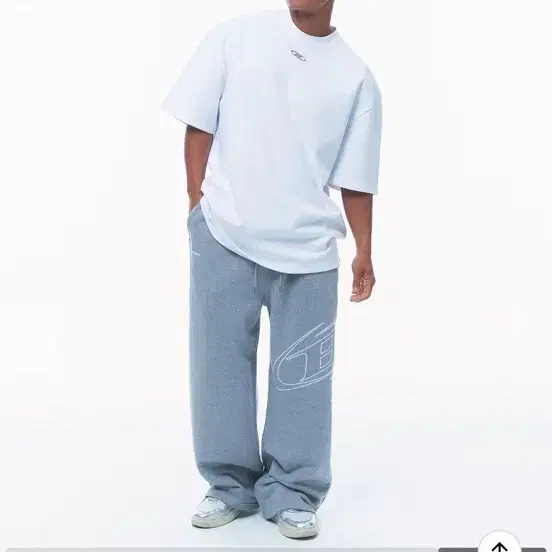 본투윈 2xl 오버핏 반팔 티셔츠 화이트
