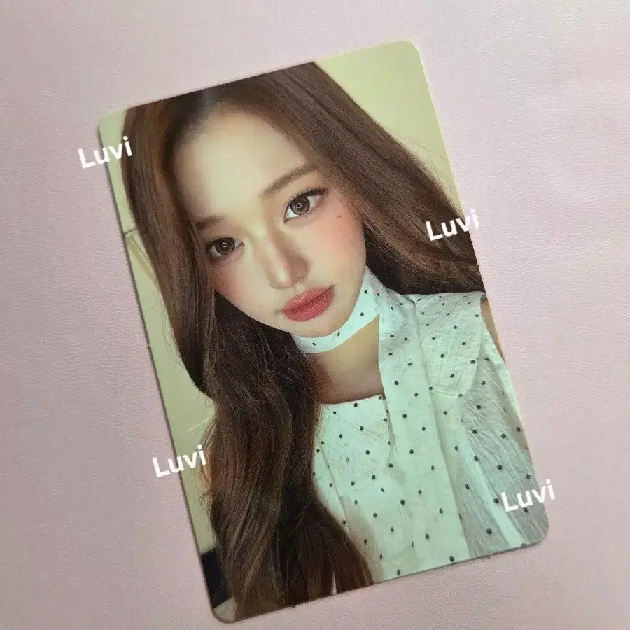 아이브 장원영 미니브 핸디팬(선풍기) 포카