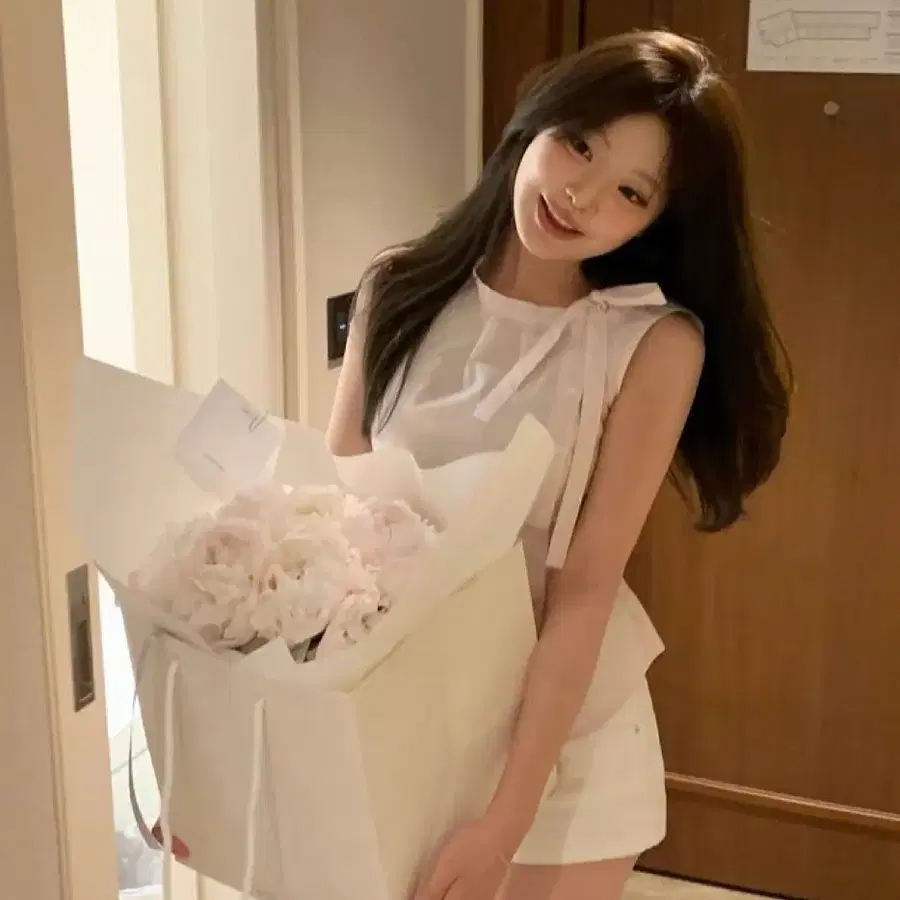 베르니 loab blouse 로브 블라우스 핑크