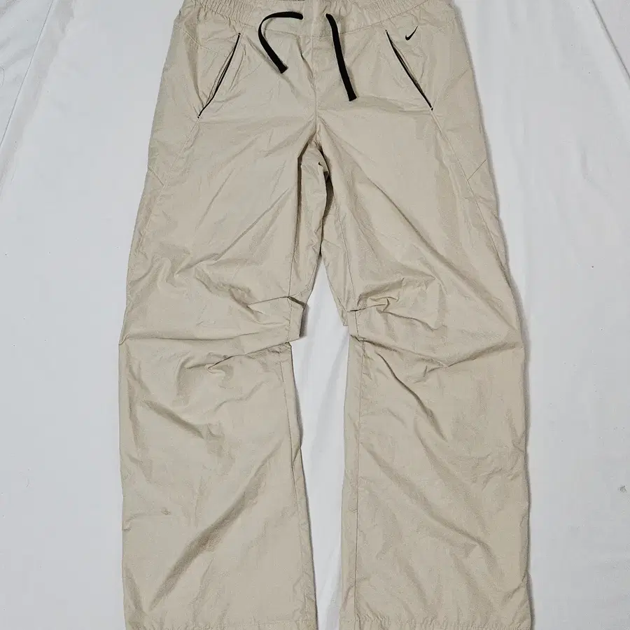 00s 나이키 블랙스우시 우븐 트랙팬츠 바지 올드스쿨 빈티지 베이지 여성 M