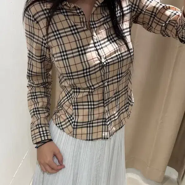 버버리 00's 시그니처 노바 체크 셔츠 R2893