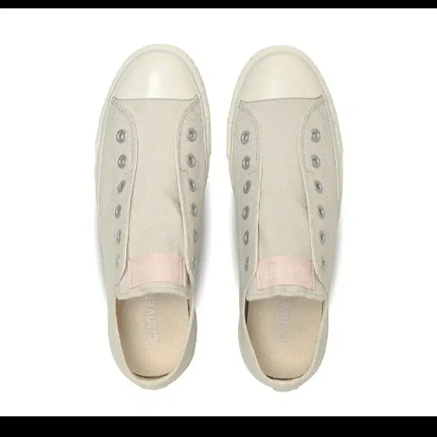 컨버스 올스타 CONVERSE ALL STAR 끈없는 운동화 슬립온 스니커즈 페일 화이트 핑크