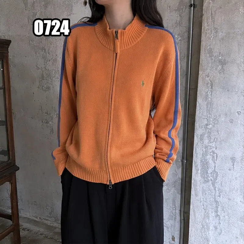 XL 폴로 랄프로렌 사이드라인 투웨이 니트 집업