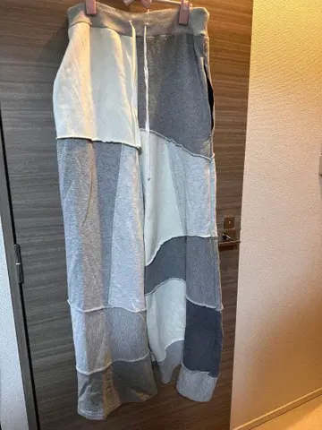 패치워크 와이드 팬츠 리메이크