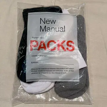 새상품 New Manual 'PACK' 3P SOX