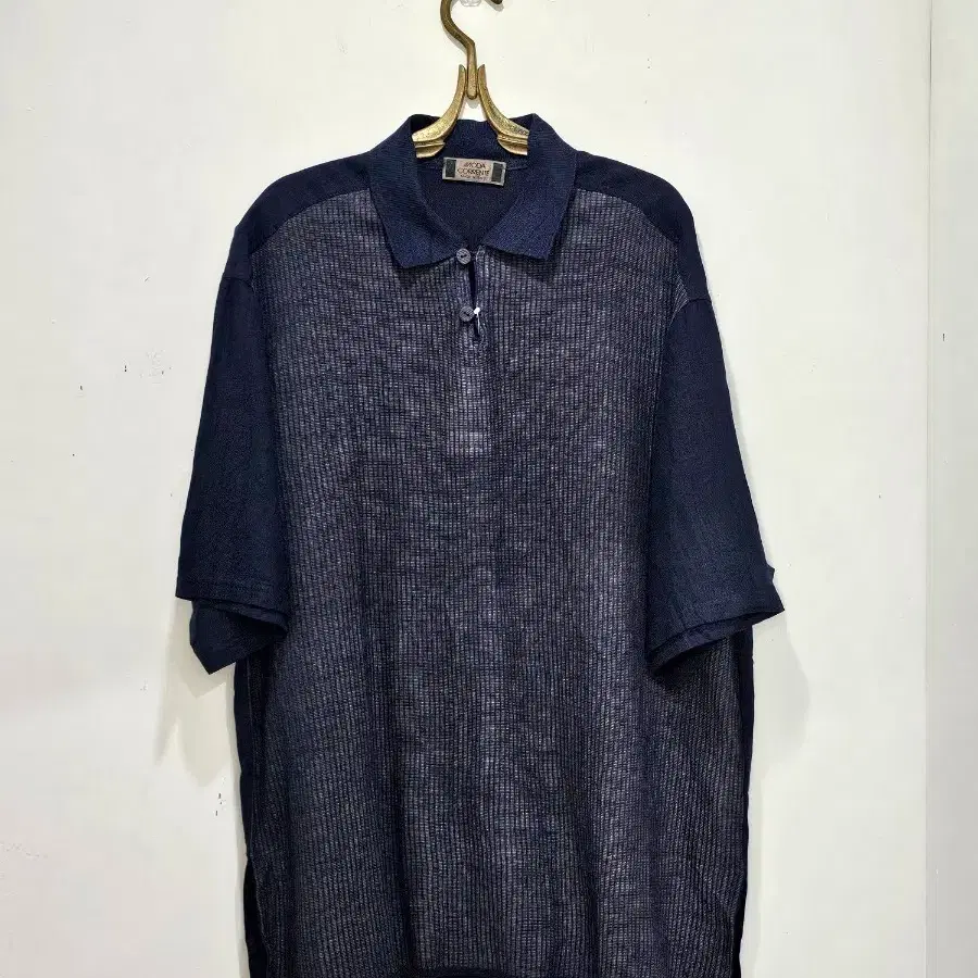 Italy Moda Corrente 린넨100 PK 반팔 셔츠