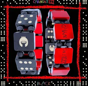 bazo1199 Dice Bracelet - Red & Black