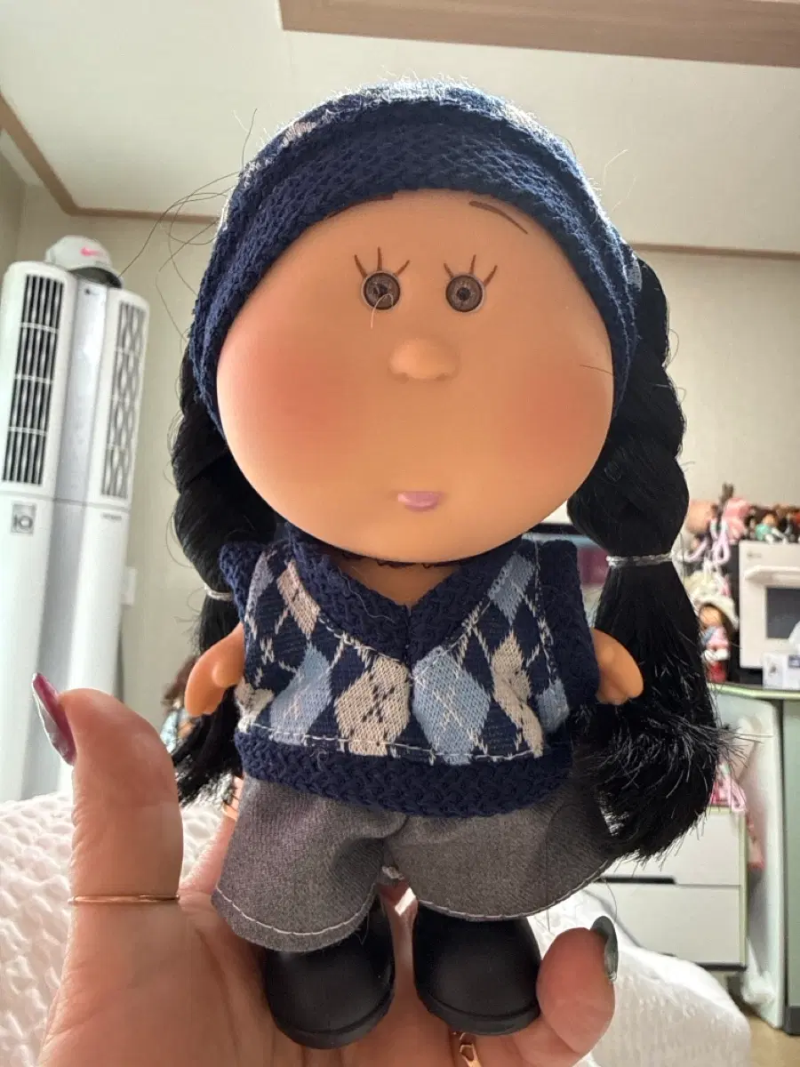 패션인형 왕감자 소지섭네이비 니트 코디