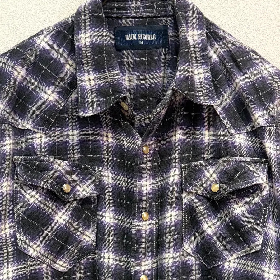 Back Number Check Western Shirt