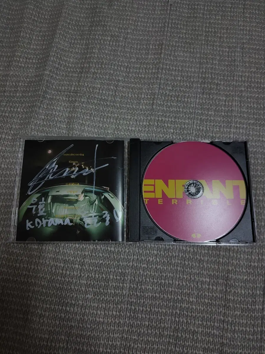 고스트클럽 앙팡테리블 CD 앨범 친필 싸인