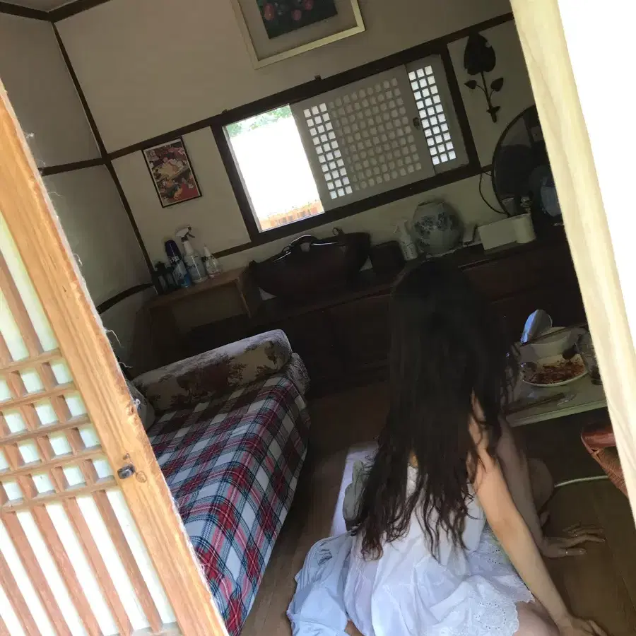 빈티지 모리걸 스타일 레이스 원피스