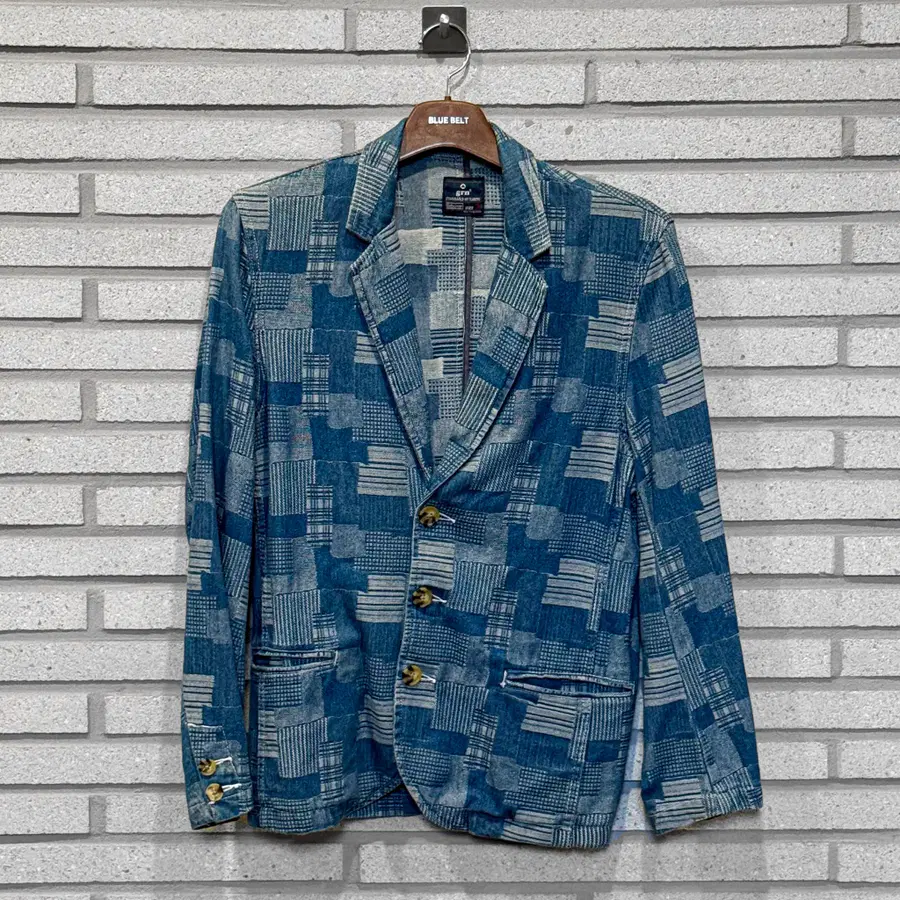 JPN VINTAGE 블레이저 데님 패치 디테일 연중청